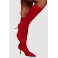 thumbnail image 1 of Women's Trendy Pointed Toe Spool Heel Sock Boots, 1 of 3