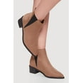 thumbnail image 1 of Women's Trendy Pointy Toe Block Heel Chelsea Boots, 1 of 3