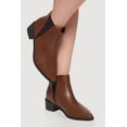 thumbnail image 1 of Women's Trendy Pointy Toe Block Heel Chelsea Boots, 1 of 3