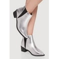 thumbnail image 1 of Women's Trendy Pointy Toe Block Heel Chelsea Boots, 1 of 3