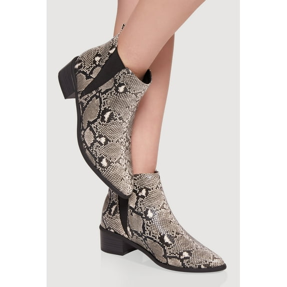 Women's Trendy Pointy Toe Block Heel Chelsea Boots