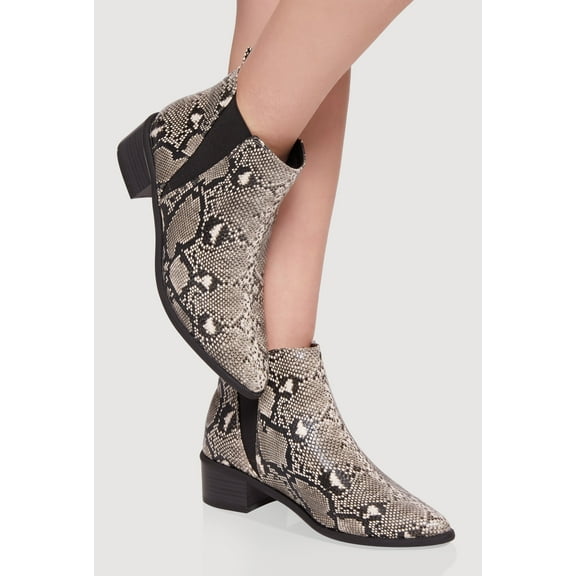 Women's Trendy Pointy Toe Block Heel Chelsea Boots