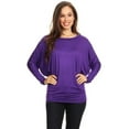 thumbnail image 1 of Women's Trendy Style Dolman Long Sleeves Solid Top, 1 of 3