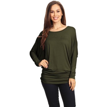 Navy Big Flower Dolman (S-XL) main image 1
