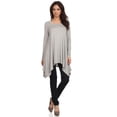 thumbnail image 1 of Women's Trendy Style Long Sleeves Solid Tunic Top, 1 of 4