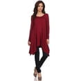 thumbnail image 1 of Women's Trendy Style Long Sleeves Solid Tunic Top, 1 of 4