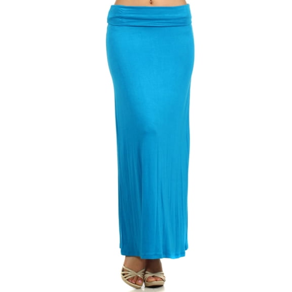 Women's Trendy Style Solid Maxi Long Skirt