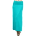 thumbnail image 1 of Women's Trendy Style Solid Maxi Long Skirt High Waist Waistband Relaxed Fit, 1 of 5