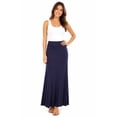 thumbnail image 1 of Women's Trendy Style Solid Maxi Long Skirt High Waist Waistband Relaxed Fit, 1 of 5
