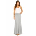 thumbnail image 1 of Women's Trendy Style Solid Maxi Long Skirt High Waist Waistband Relaxed Fit, 1 of 5
