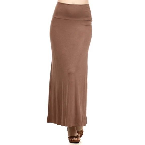 Women's Trendy Style Solid Maxi Long Skirt