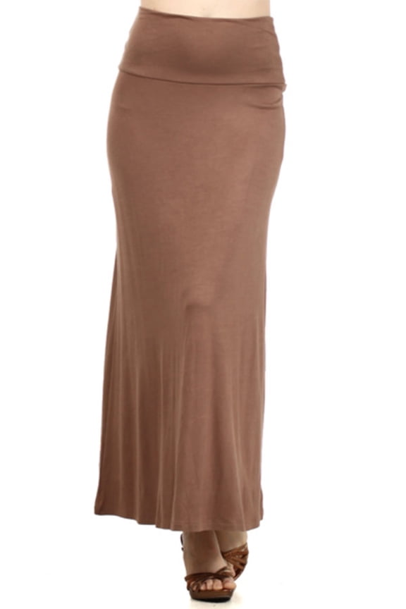 Women's Trendy Style Solid Maxi Long Skirt