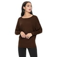 thumbnail image 1 of Women's Trendy style dolman sleeves solid tunic top, 1 of 3