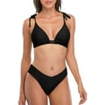 thumbnail image 1 of Women's Triangle Bikini Set V Cut Two Piece Swimsuit, 1 of 7