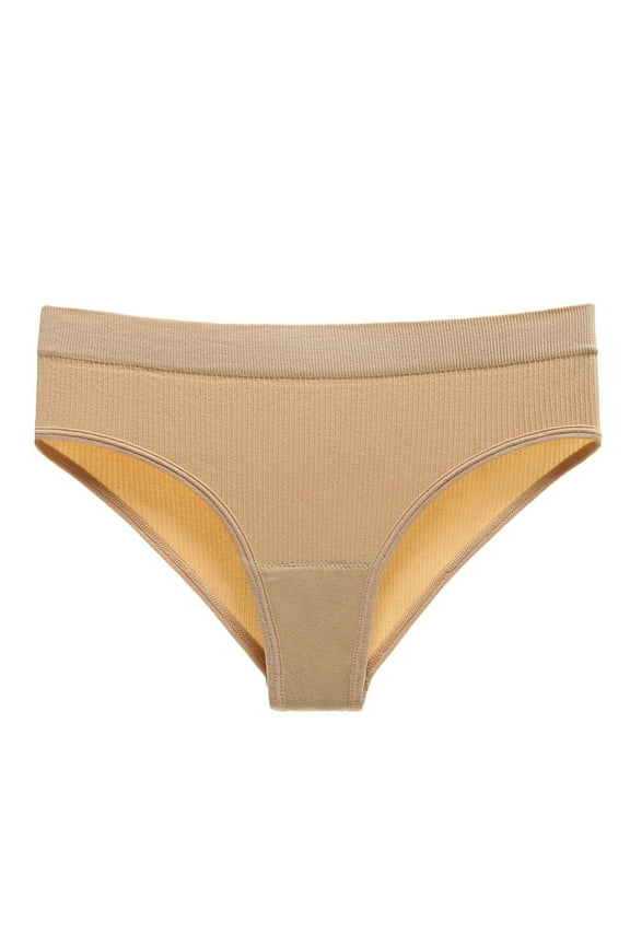 Women's Triangle Breathable Elastic Exercise Seamless Solid Color Thong Underwear Silk G String Panties for Women Waist Trainer under Clothes Women Underwear High Waist Lace Bikini Women Underwear