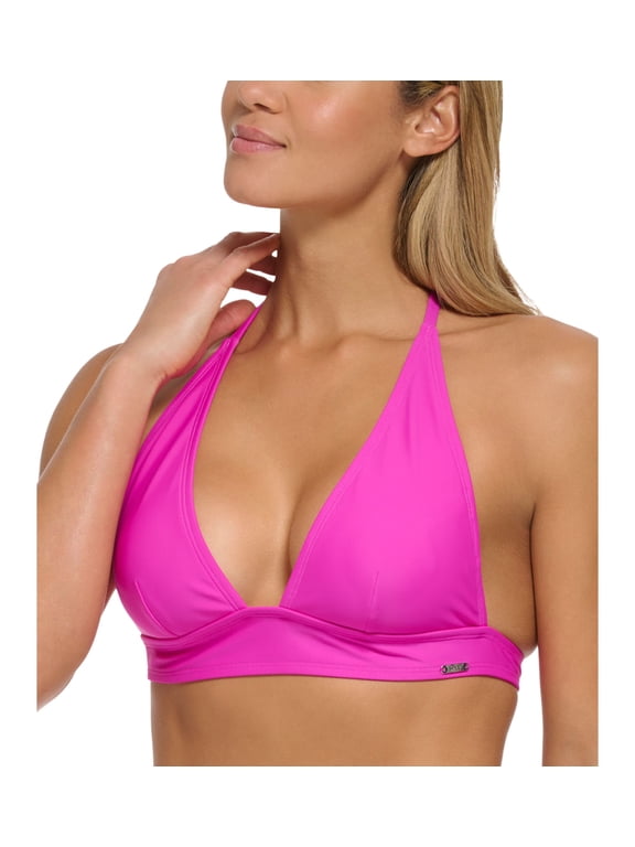 Women's Triangle Halter Bikini Top Electric Berry XL