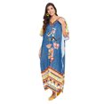 thumbnail image 1 of Women's Tribal Print Plus Size Kaftans Dress Polyester Long Maxi Kimono for Ladies Casual Nightwear Gypsy Caftan Dresses Online, 1 of 7