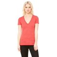 thumbnail image 1 of Women's Triblend Short-Sleeve Deep V-Neck T-Shirt, 1 of 3