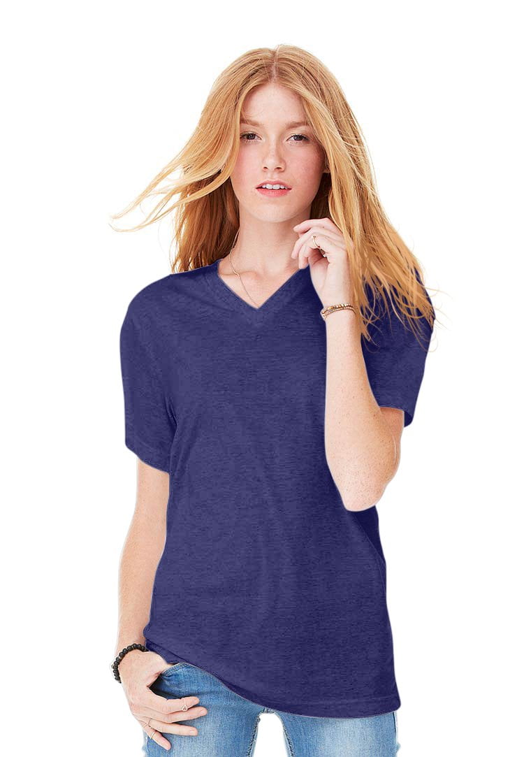 Women's Triblend Short-Sleeve V-Neck T-Shirt