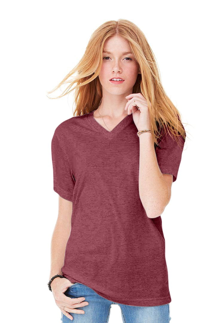 Women's Triblend Short-Sleeve V-Neck T-Shirt