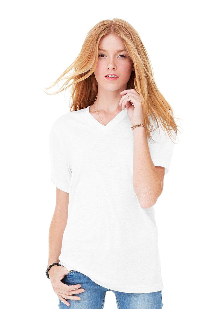Women's Triblend Short-Sleeve V-Neck T-Shirt
