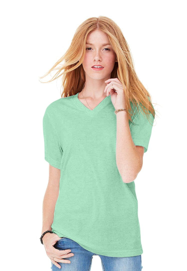 Women's Triblend Short-Sleeve V-Neck T-Shirt