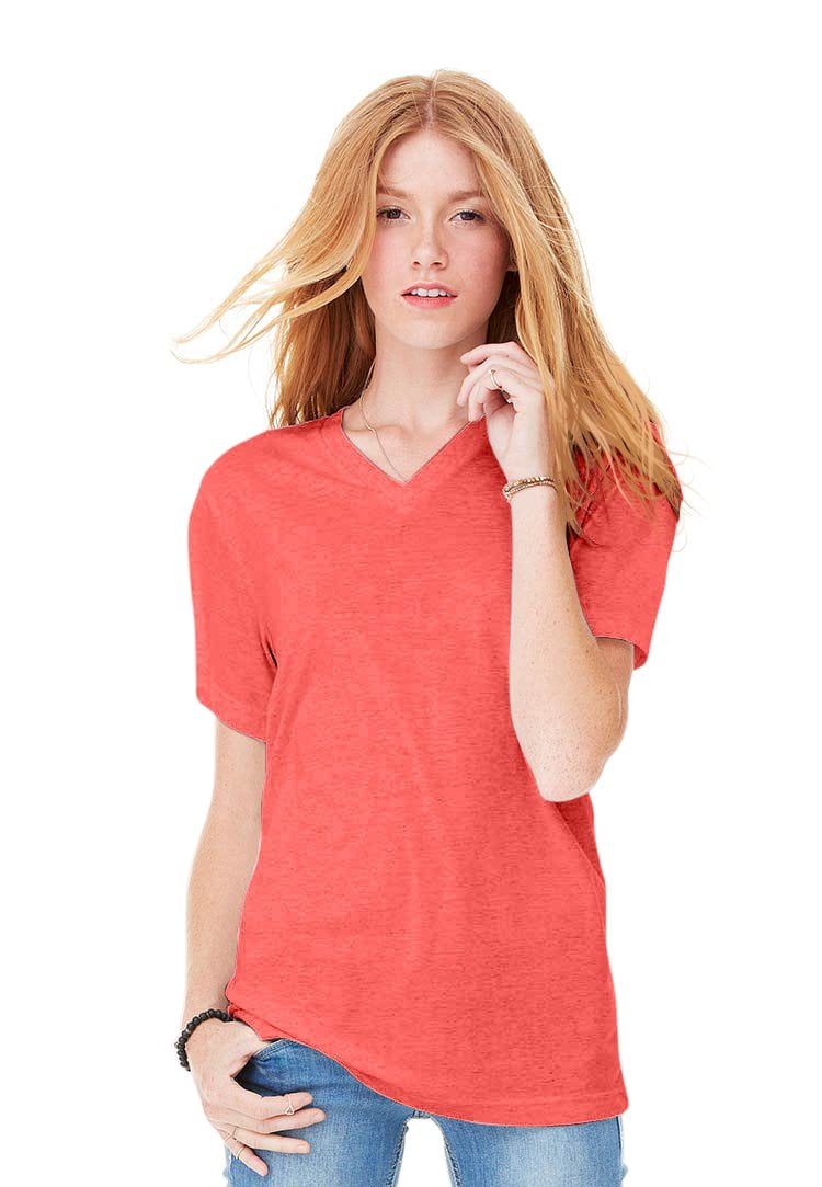 Women's Triblend Short-Sleeve V-Neck T-Shirt
