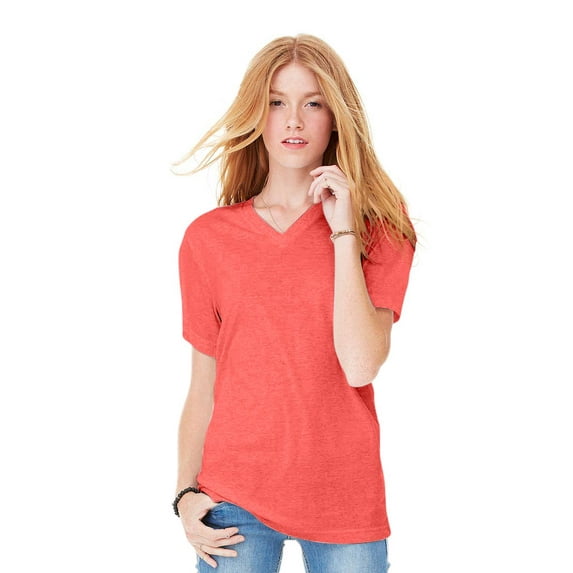 Women's Triblend Short-Sleeve V-Neck T-Shirt