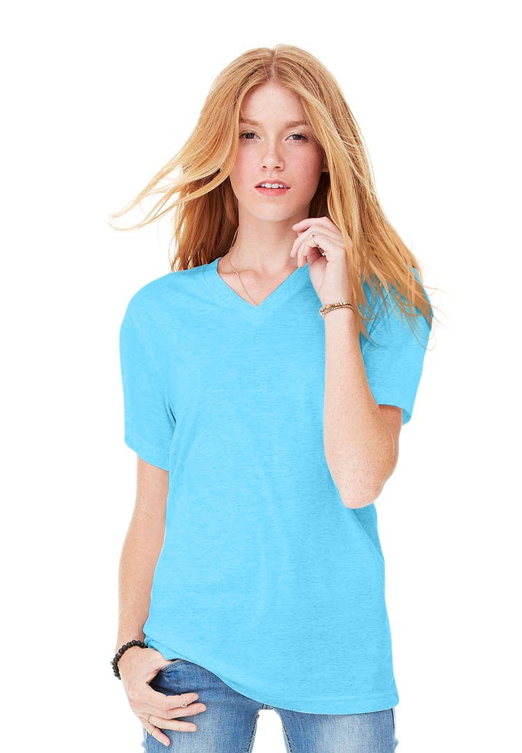 Women's Triblend Short-Sleeve V-Neck T-Shirt