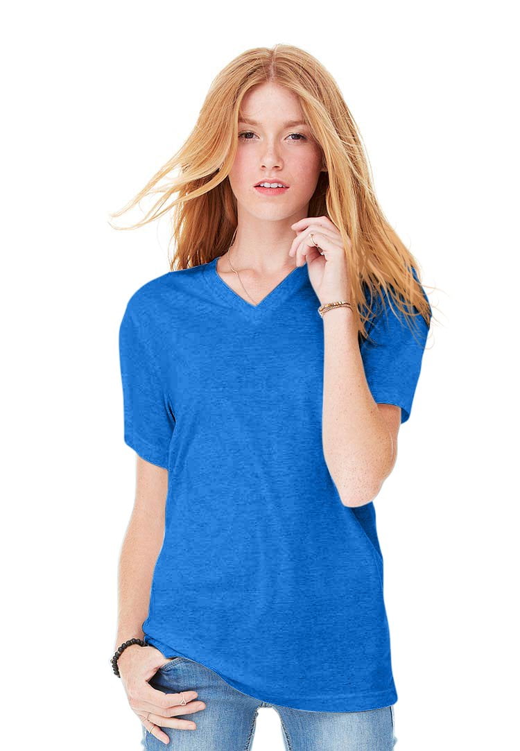 Women's Triblend Short-Sleeve V-Neck T-Shirt