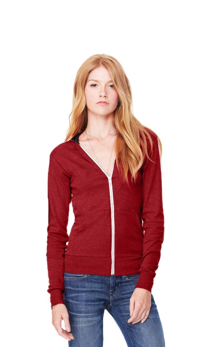 Women's Triblend Sponge Fleece Full-Zip Hoodie