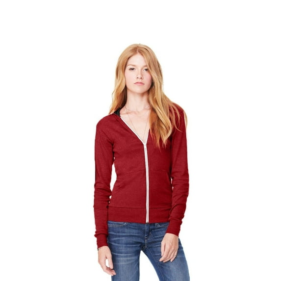 Women's Triblend Sponge Fleece Full-Zip Hoodie