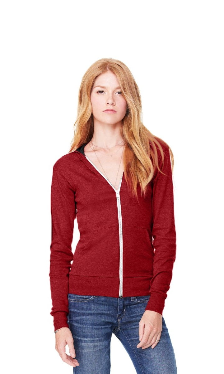 Women's Triblend Sponge Fleece Full-Zip Hoodie