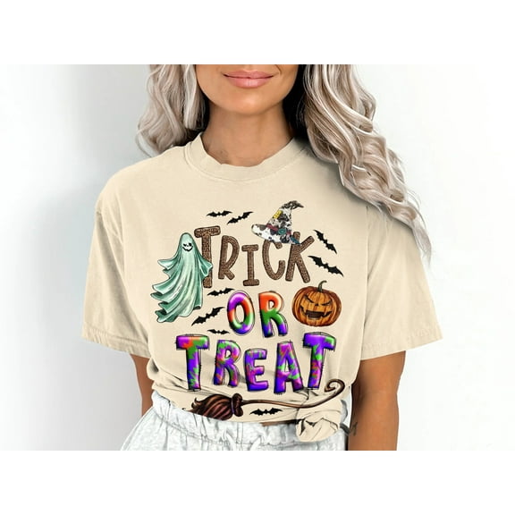 Women's Trick or Treat Halloween T-Shirt