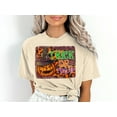 thumbnail image 1 of Women's Trick or Treat Pumpkin Witch Hat T-Shirt, 1 of 9