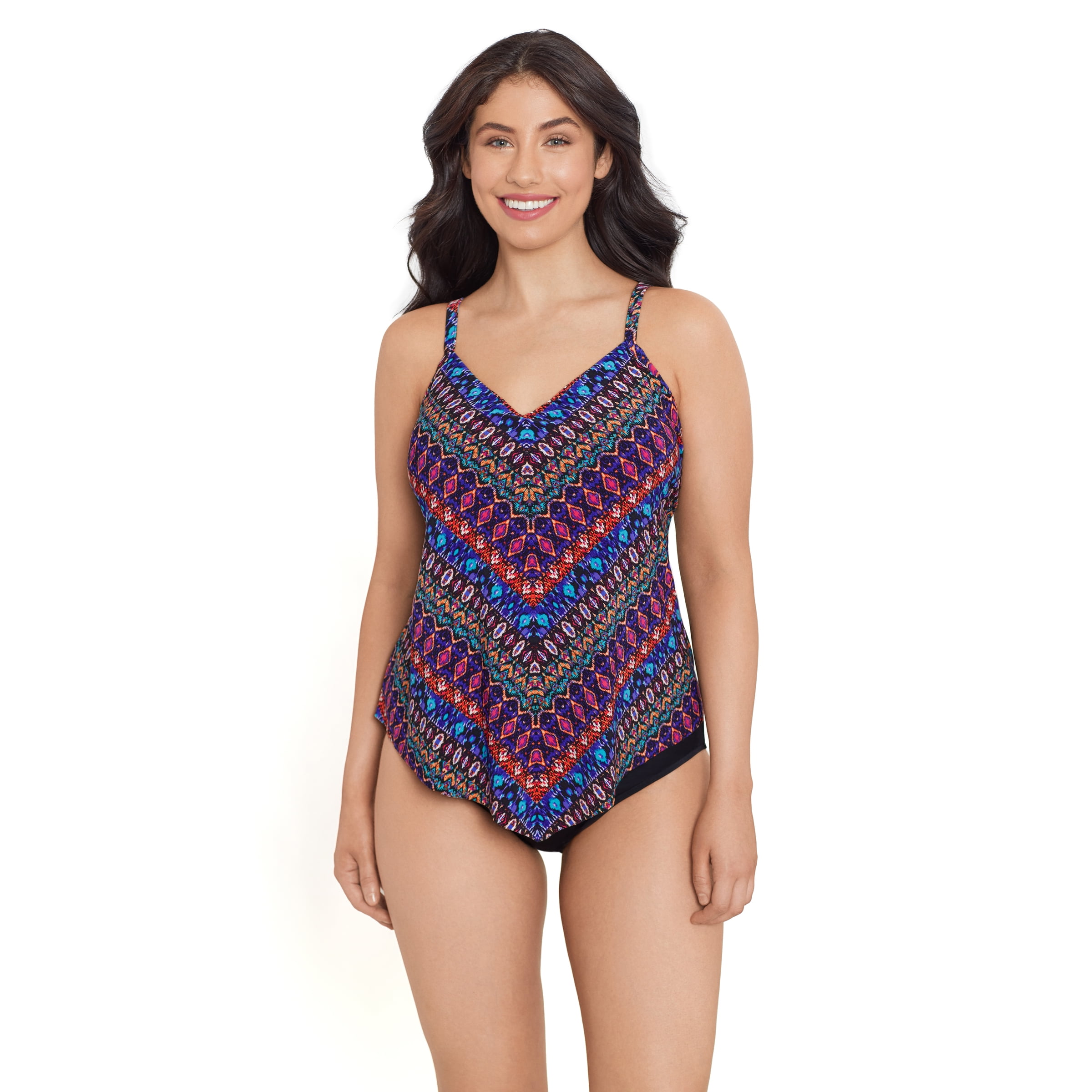 Women's Trimshaper Hank Tankini Swimsuit Top Cornered