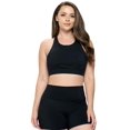 thumbnail image 1 of Women's Triple Threat Activewear Sports Bra - Black, XL, 1 of 5