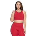 thumbnail image 1 of Women's Triple Threat Activewear Sports Bra - Crimson, XL, 1 of 5