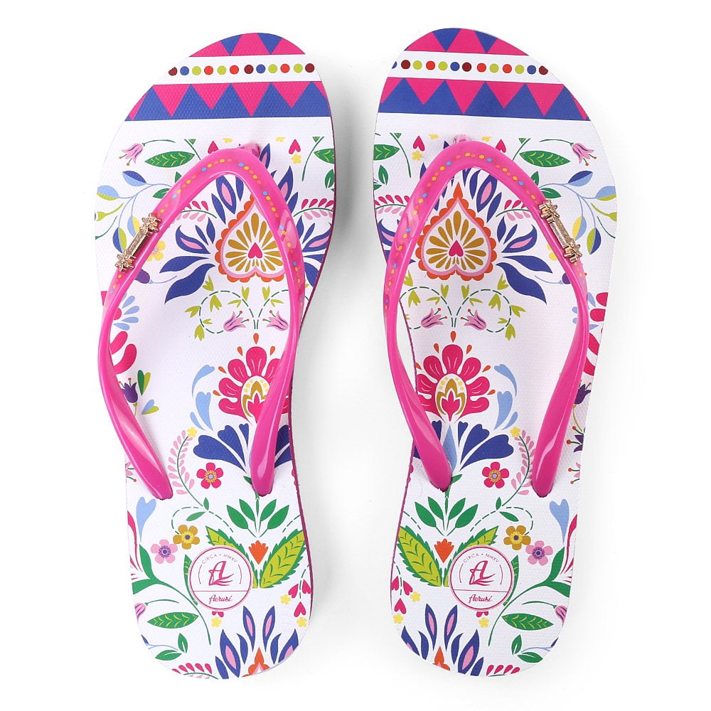 Women’s Tropical Flip Flops, Lightweight Thong Sandals for Beach, Pool, Travel & Everyday Wear