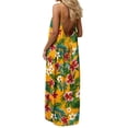 thumbnail image 1 of Women's Tropical Summer Maxi Dress Spaghetti Strap Sleeveless Monstera Leaf Print Loose Fit Flowy Long Dress Casual Beach Vacation Holiday Party Sun Dress, 1 of 9