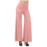 Women's Trousers High Waist Leggings Casual Drawstring Half-Elastic Wide Leg Elastic Palazzo Sweatpants Loose Fitted Comfy Baggy Workout Sports Fitness Flare Pants