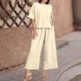 thumbnail image 1 of Women's Trousers Suit For Casual And Wear Elegant And Comfortable Long Pants Set For Summer Effortless Style For Daily Life Formal Outfits for Women Holly Suit Rompers And Jumpsuits for Women Dressy, 1 of 5