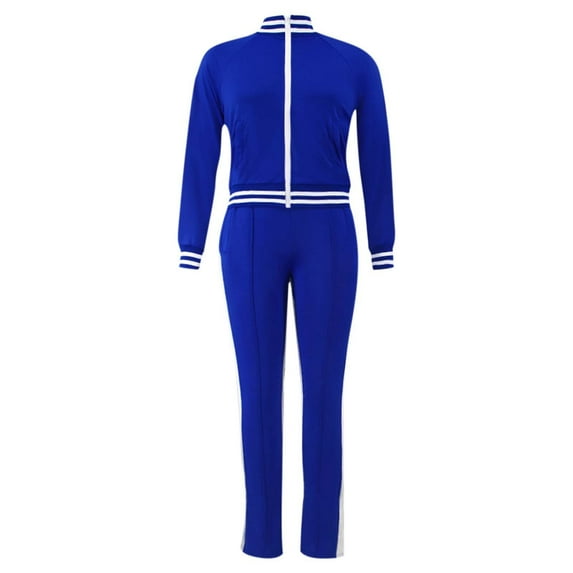 Women's Trousers Suit Winter Casual 2 Piece Pants Sportswear Set Fashionable Solid Color Outfit Comfortable Stylish