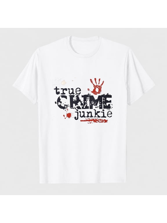 Women's True Mystery Letter Graphic T-Shirt, 100% Cotton Short Sleeve Shirt