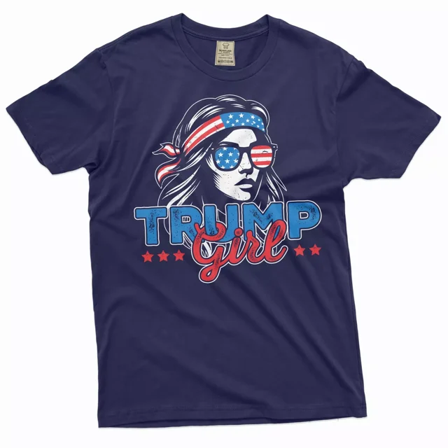 Women's Trump Girl Shirt Donald Trump Ladies Shirt Gift Election 2024
