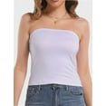 thumbnail image 1 of Women's Tube Crop Tops Strapless Cute Sexy Basic Solid Casual Cami Tops, 1 of 6