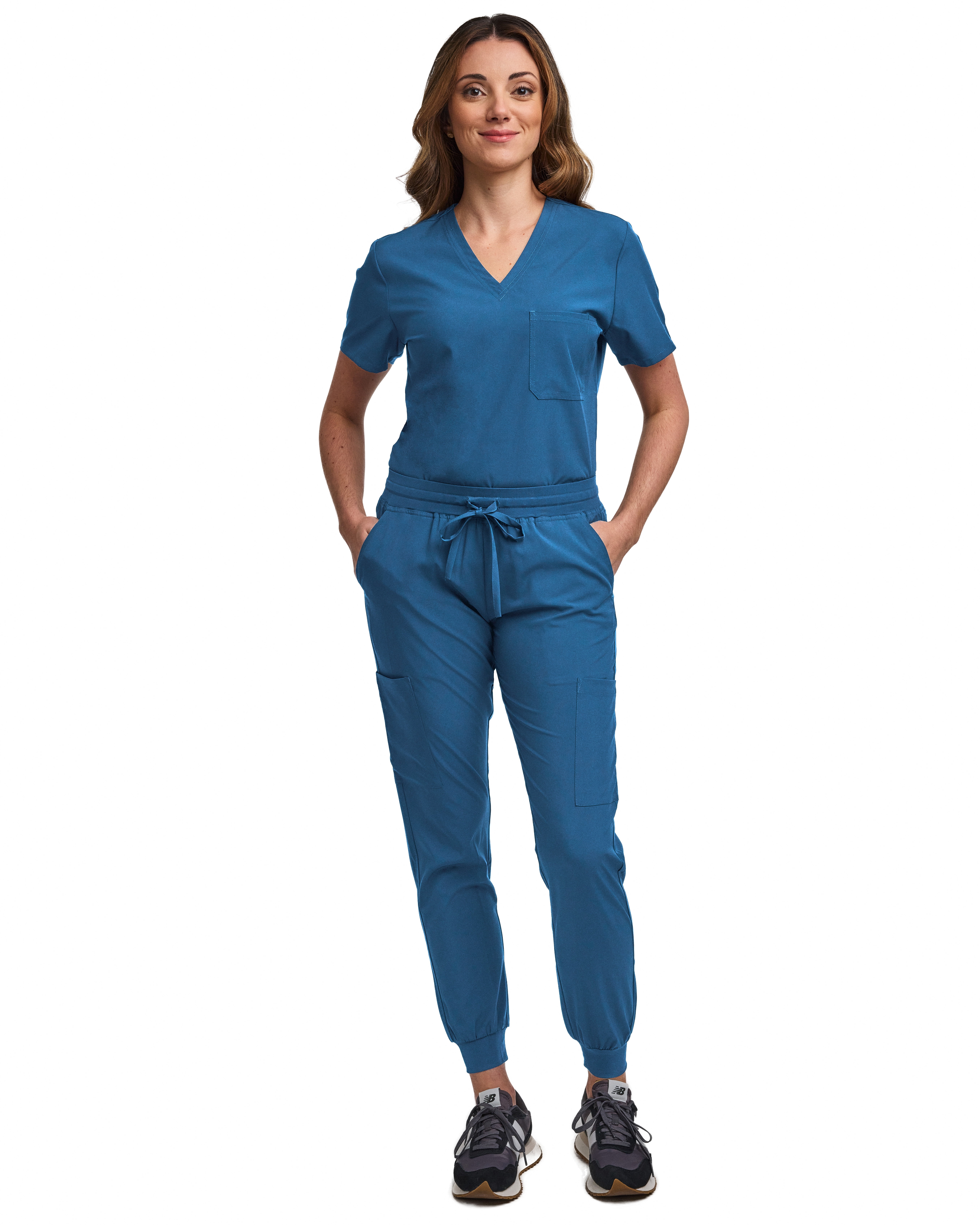 Women's TuckIn Top/Jogger Scrub Set Medical Nursing GT 4FLEX Top and