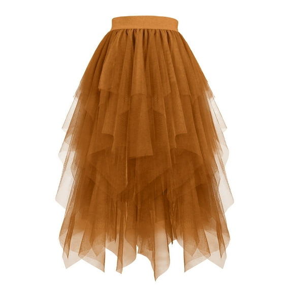 Women's Tulle Skirts Party Tutu Ballet Bubble Skirt Retro Petticoat Skirt Vintage A-line Tutu Skirts Ballet Dance Festival Outfit Party Costume
