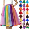 thumbnail image 1 of Women's Tulle Tutu Skirt - Multi-Layered Fluffy Princess Skirt for Role-playing,Parties & Costumes, 1 of 7