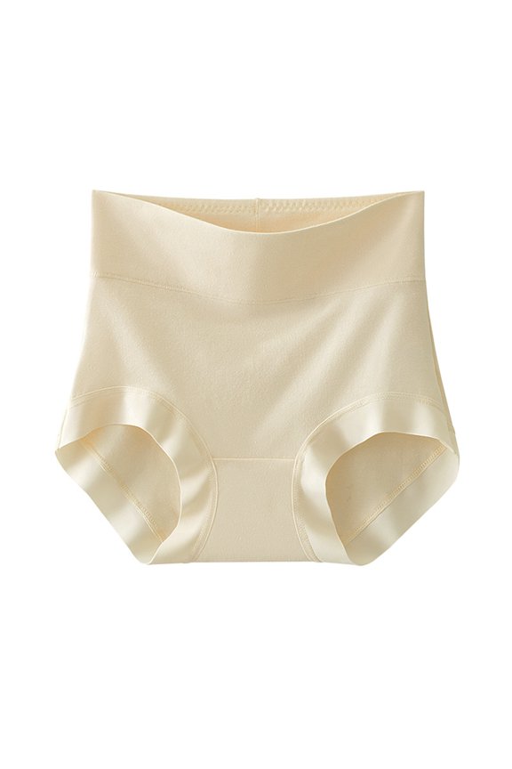 Women's Tummy Control High Waisted Briefs, Seamless No Show Underwear, Comfortable Soft Panties for All Day Comfort, Assorted Solid Color Options Complexion L